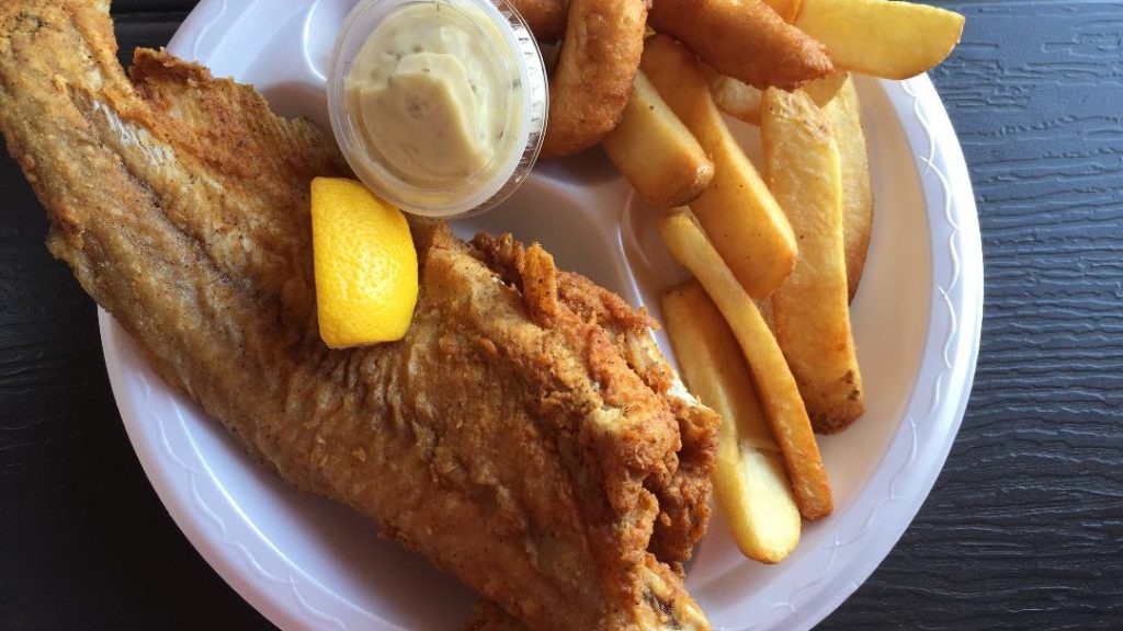 The Surfside Club Catfish Meal