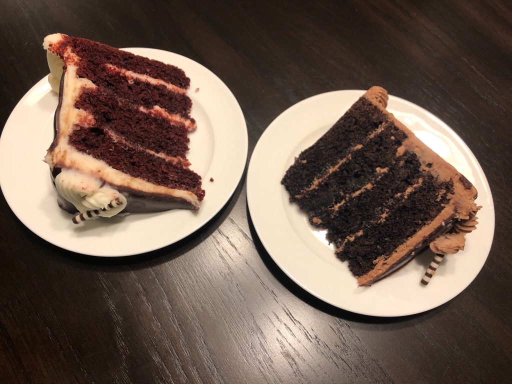 Omaha Bakery Red Velvet and Chocolate Cake Slices