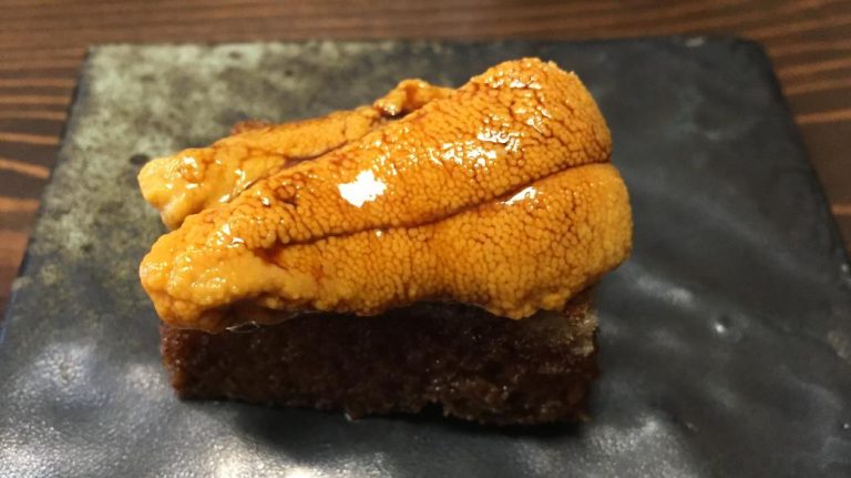 Uni on Sourdough with Brown Butter