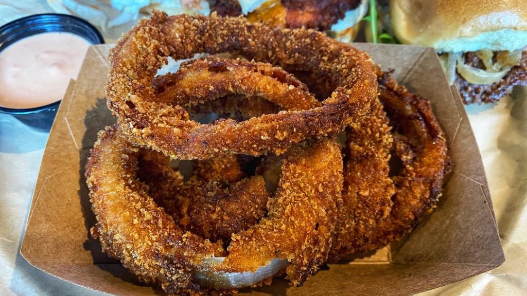 Craft Sliders + Beer Onion Rings