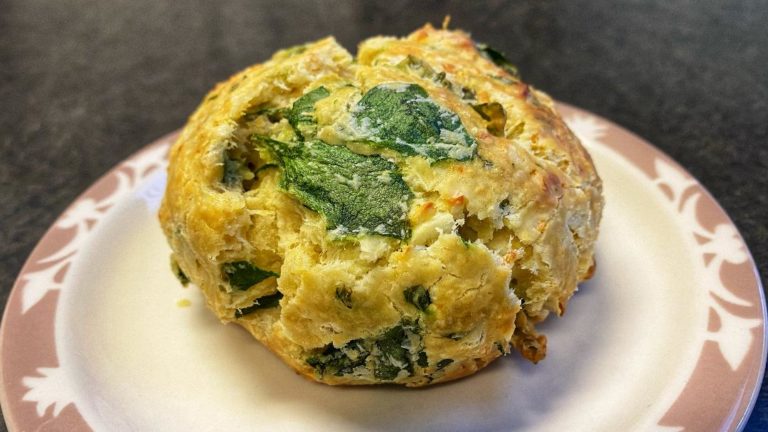 Sweet Magnolia's Spinach Feta Scone