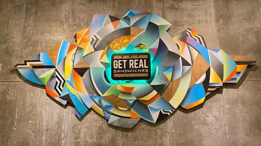 Get Real Sandwiches Sign