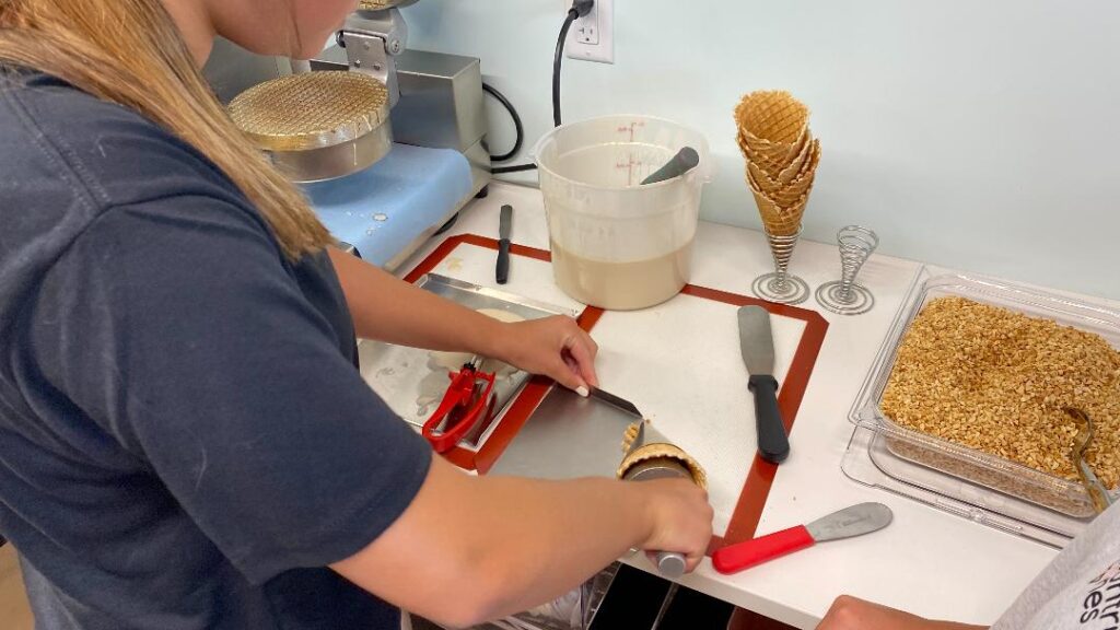 Countryside Cones Making a Waffle Cone