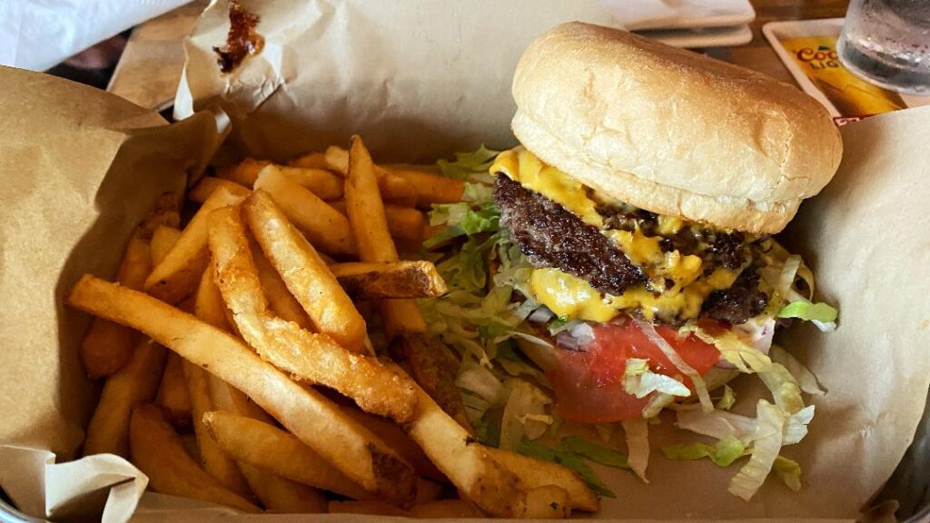 The 4th Station Big Kahuna Burger w: Fries