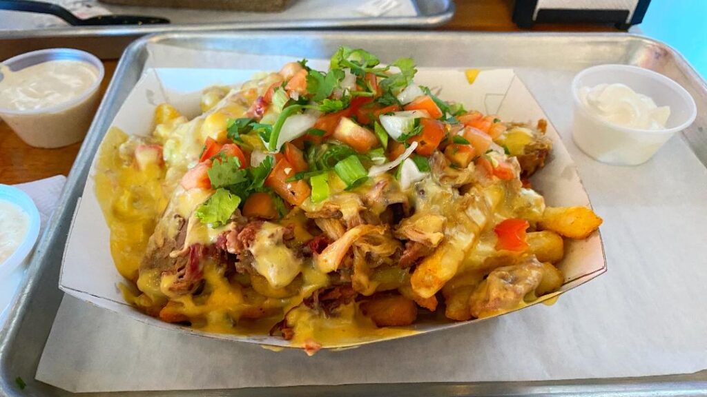 Pulled BBQ Cheesy Pulled Meat Fries