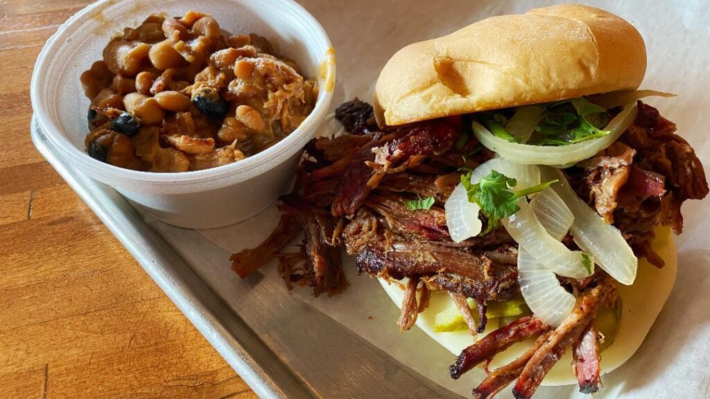 Pulled BBQ Pulled Beef Sandwich Meal