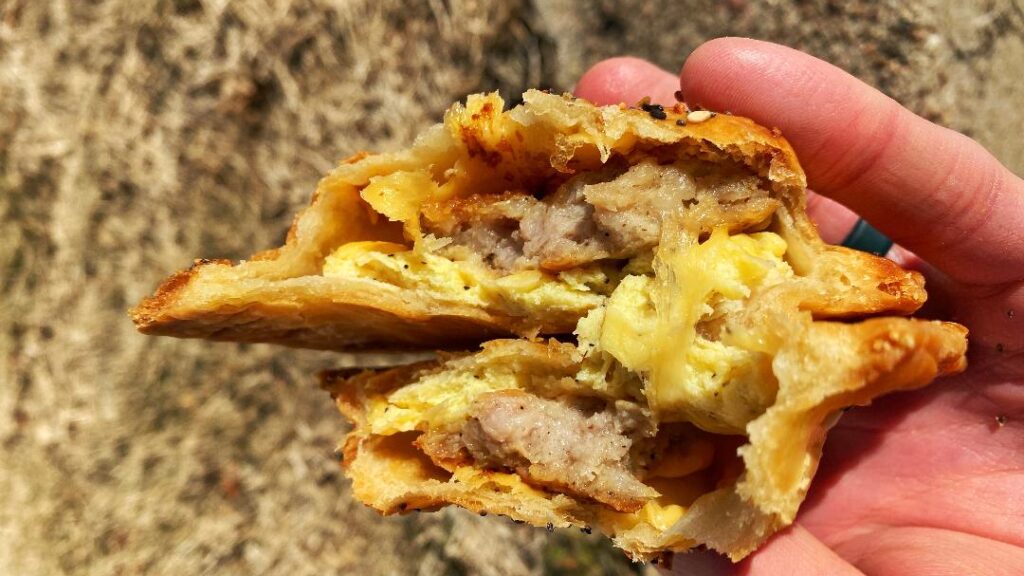 Know Good Eats Sausage Breakfast Puff Inside