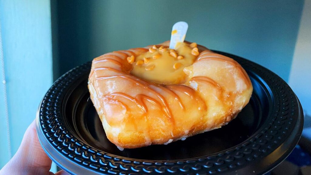 Square Donut Butterscotch Pudding Cup Donut