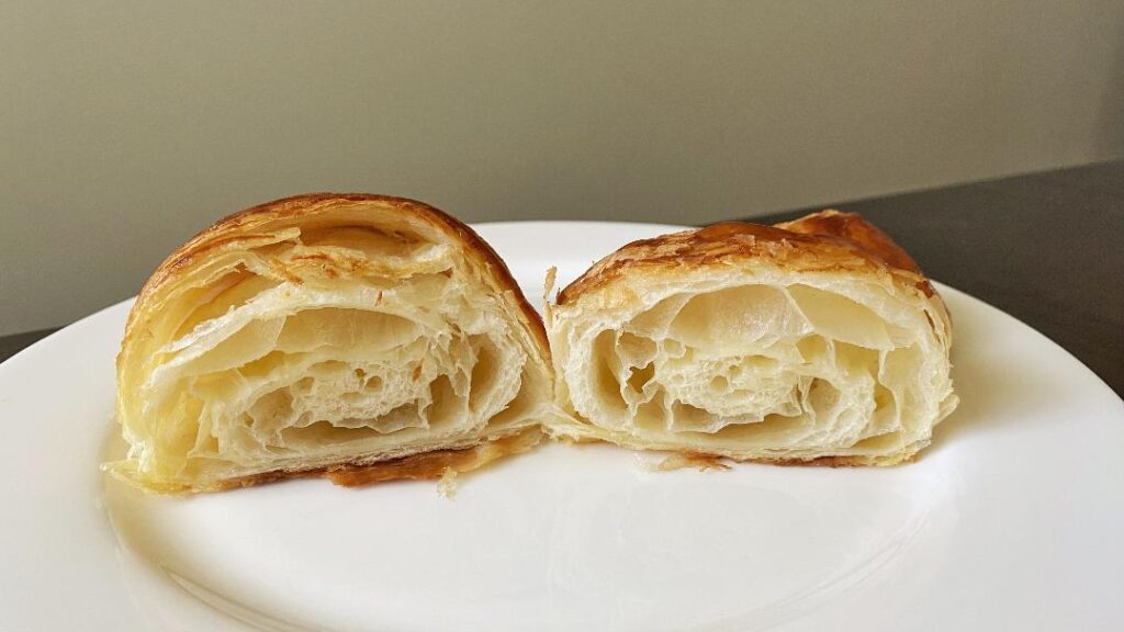 Reis' Bakery Croissant Inside