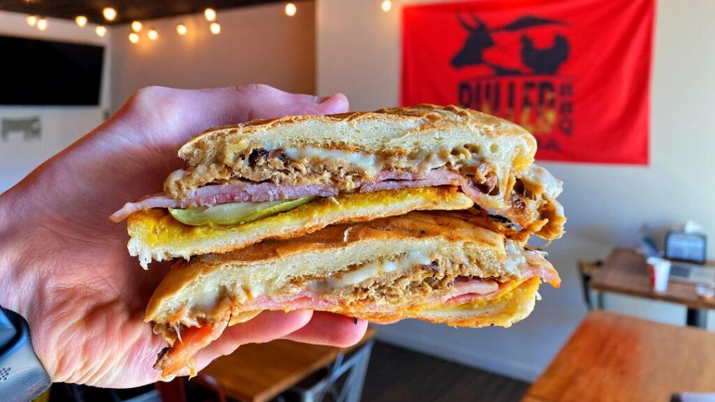 Pulled BBQ Cubano (in hand)