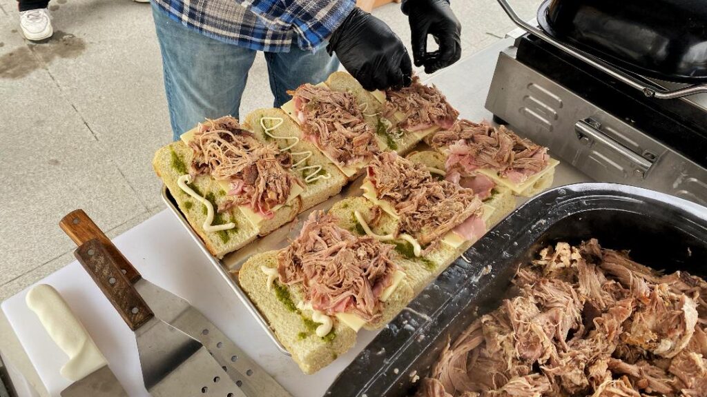 Ybor Sandwiches being prepared