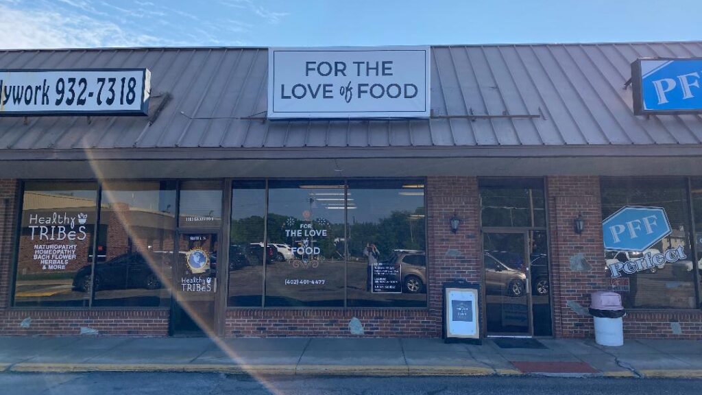 For the Love of Food Cafe Exterior