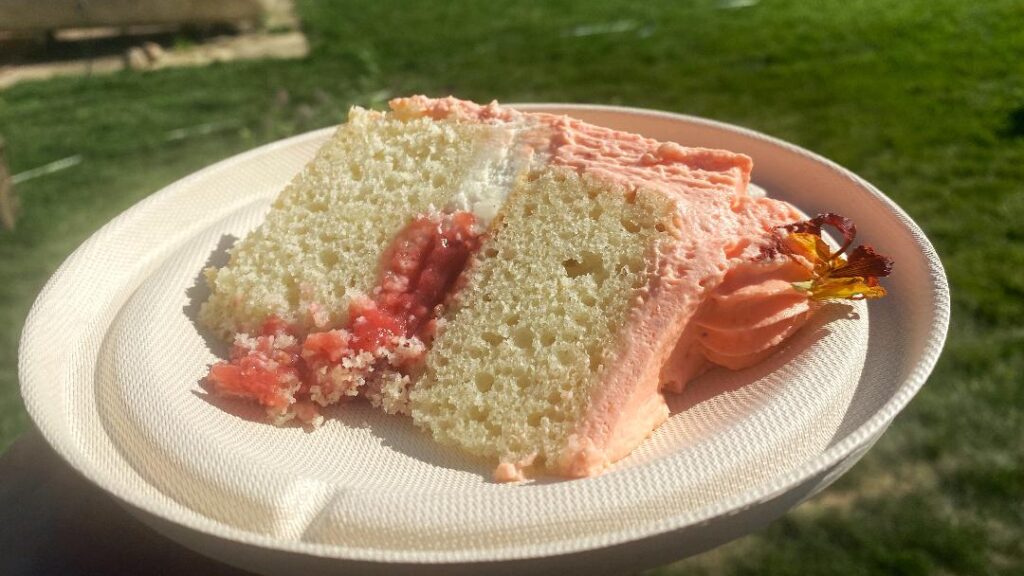 Battle of the Chefs Breeze Strawberry Lavender Buttermilk Cake