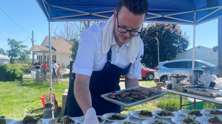 Battle of the Chefs Tim Nicholson plating