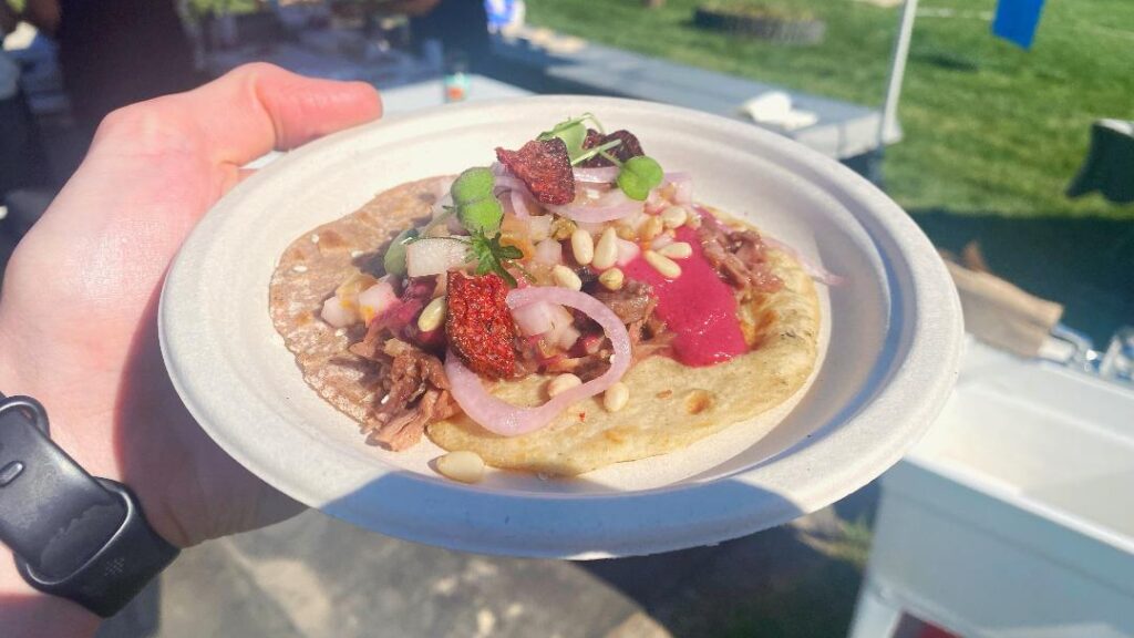 Corner Kitchen Braised Pork Taco w: Beet Mole