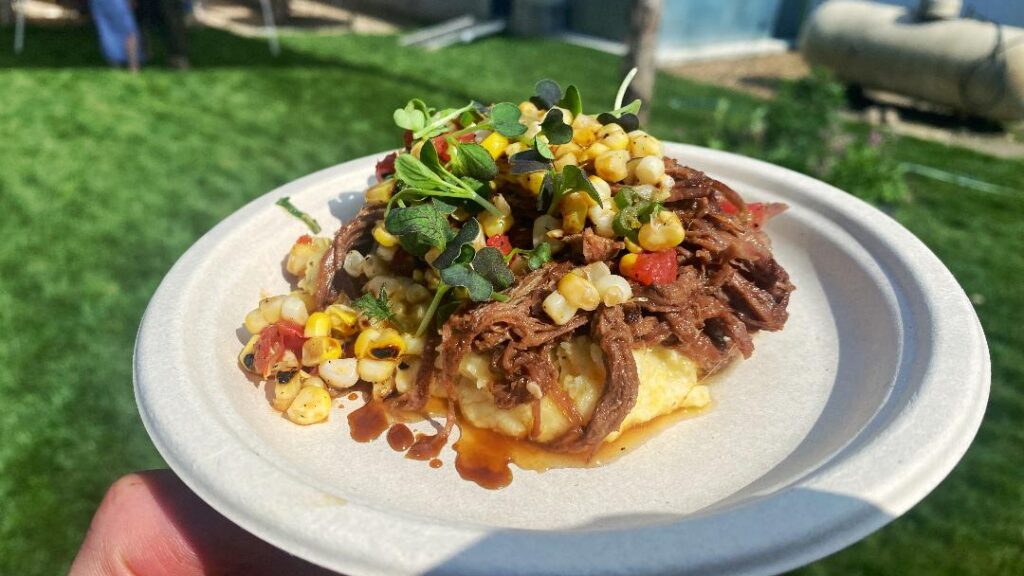 Battle of the Chefs Braised Bison Short Rib & Polenta