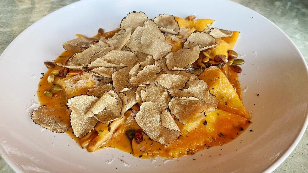 Semo Chicken Ravioli + Summer Truffle