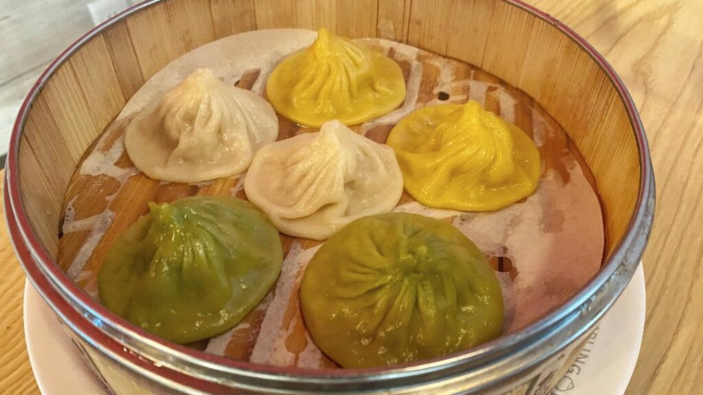 Dumpling Empire Tri-Colored Steamed Soup Buns