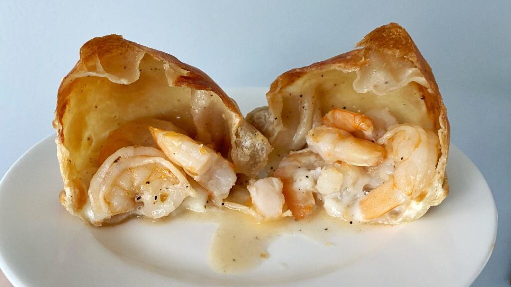 Las Chilenas Shrimp Empanada (inside)