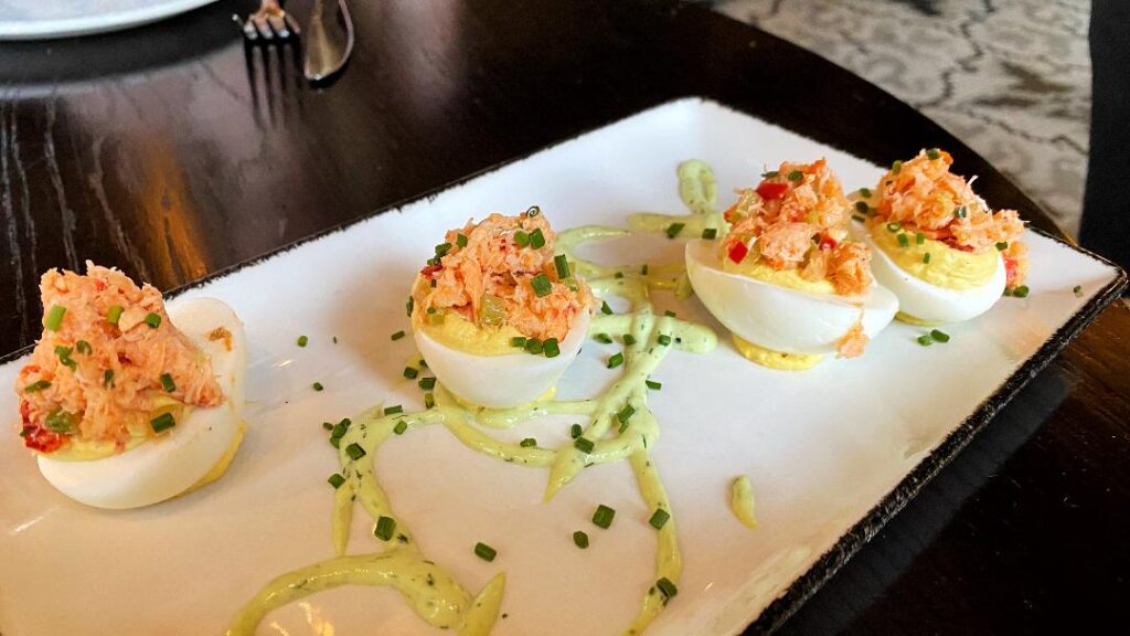 Orleans Room Lobster Deviled Eggs