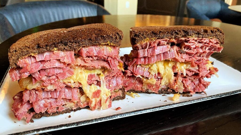 Orleans Room Triple Rueben on plate