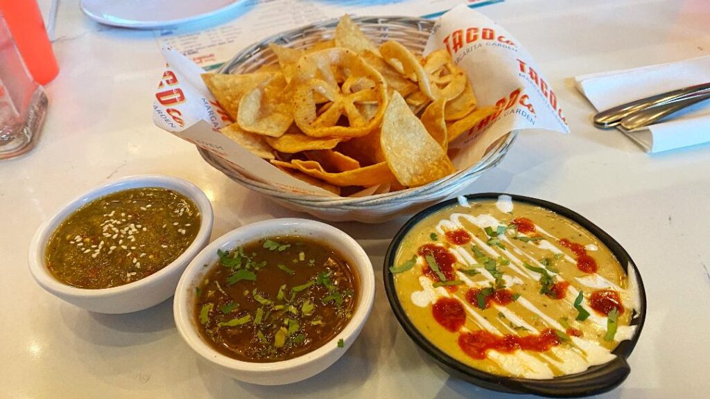 Taco Co Chips w: Salsa & Queso