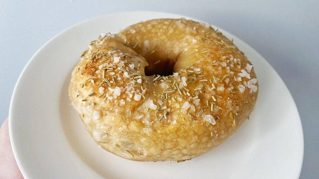 Omaha Bagel Co Salted Rosemary Bagel 2