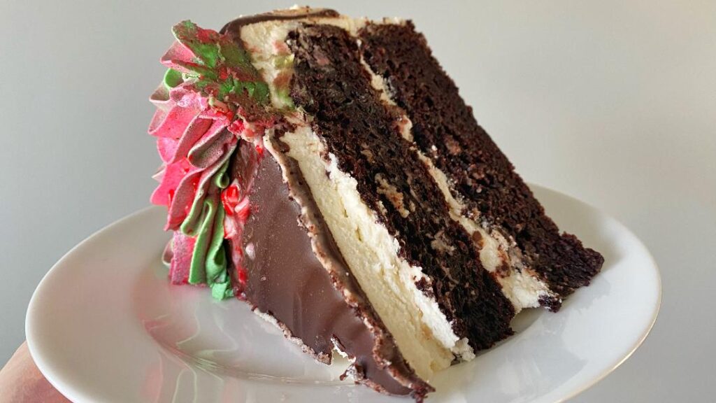 Veg.edible Chocolate Peppermint Cake