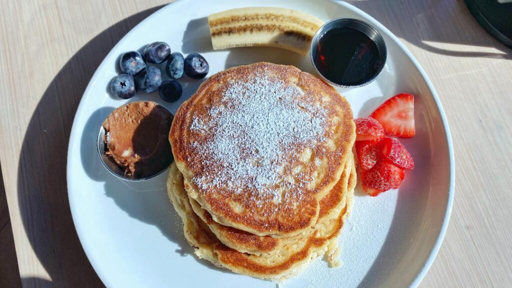 Good Lookin' Ricotta Pancakes Top View