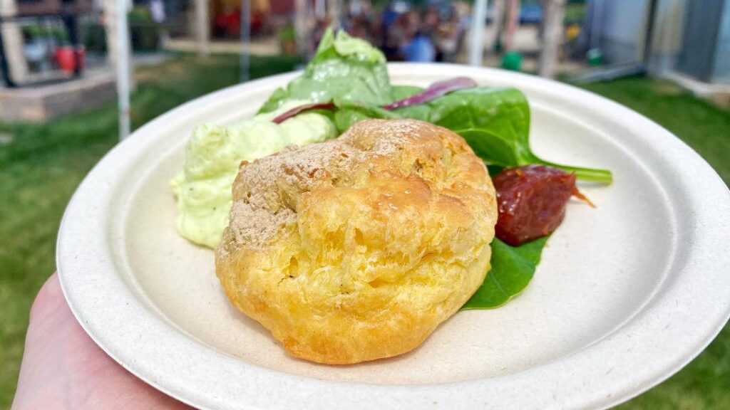 Battle of the Chefs Mushroom-Stuffed Gourgere “Runza”