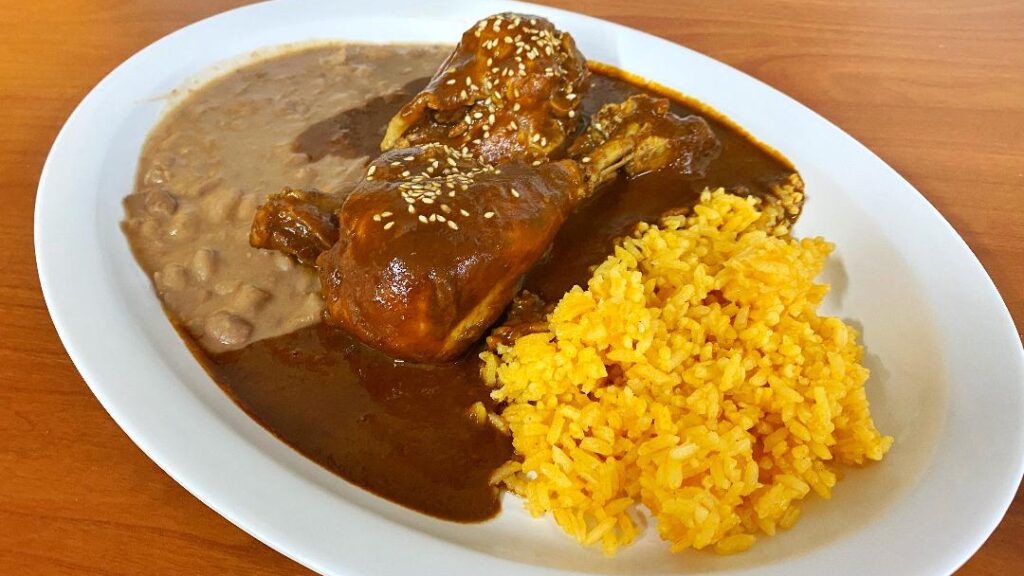 Tixteco Chicken w: Red Mole Platter 2