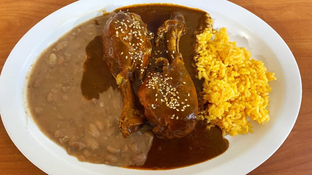 Tixteco Chicken w: Red Mole Platter
