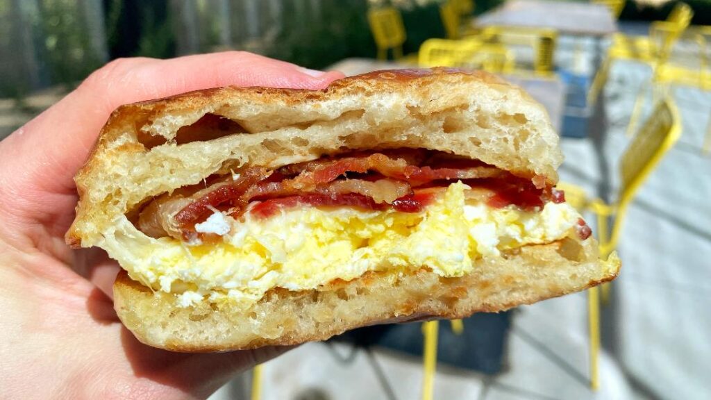 Fig Bacon Egg and Cheese Inside