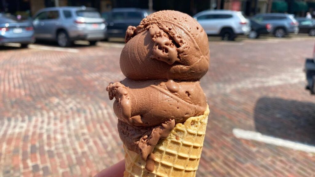 Centi Chocolate Absolute Gelato in Waffle Cone