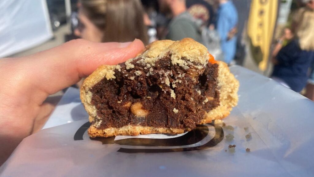 Kookaburra Cookies Peanut Butter Brownie Stumble Cookie (inside)