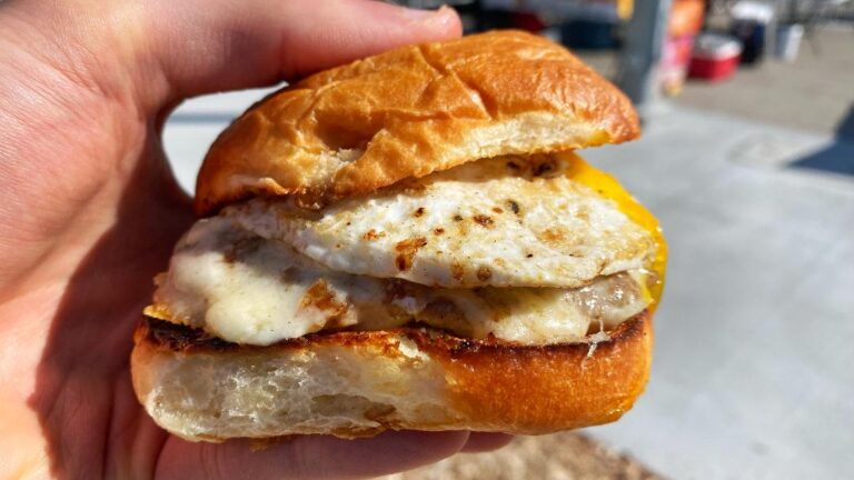 Sandwich Proper Proper Breakfast Sandwich (in hand)