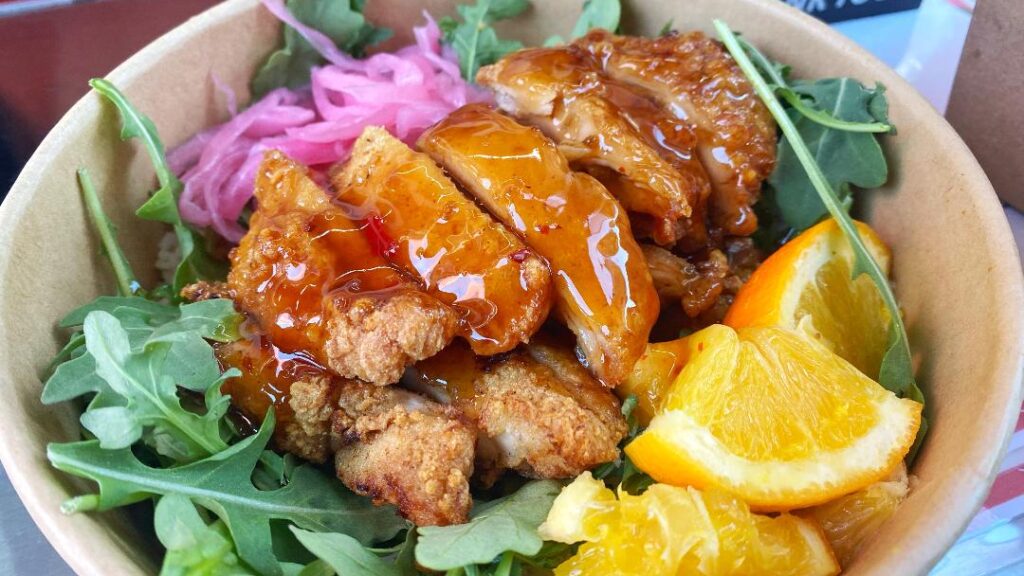 The Fifth Taste by Chef Gerald Orange Chicken Bowl