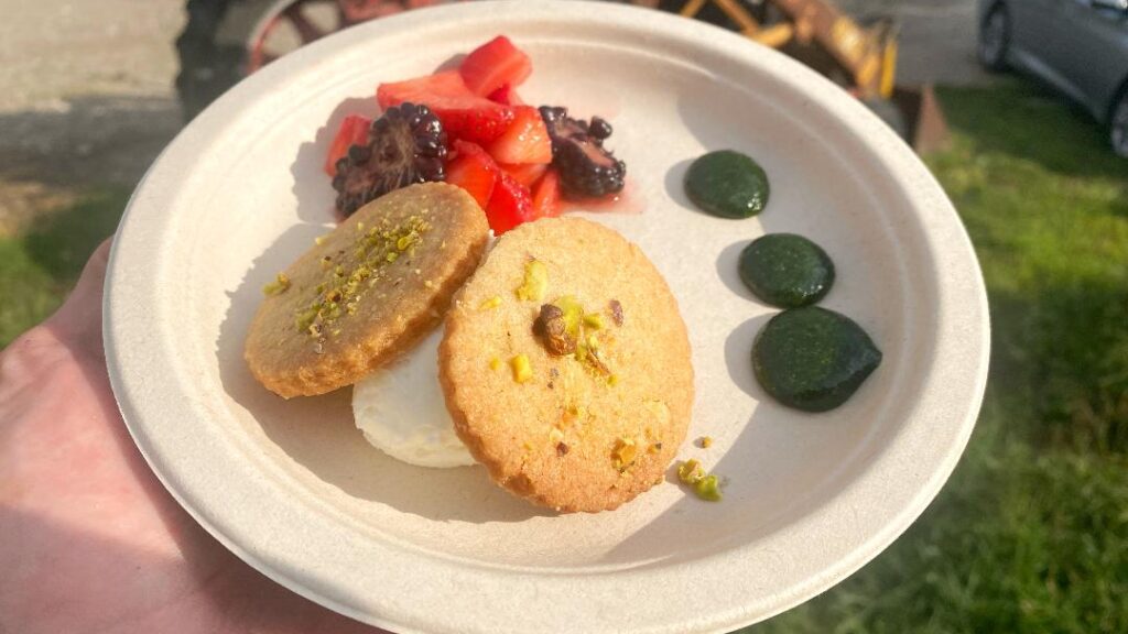 Battle of the Chefs Pistachio Almond Shortbread Cookie