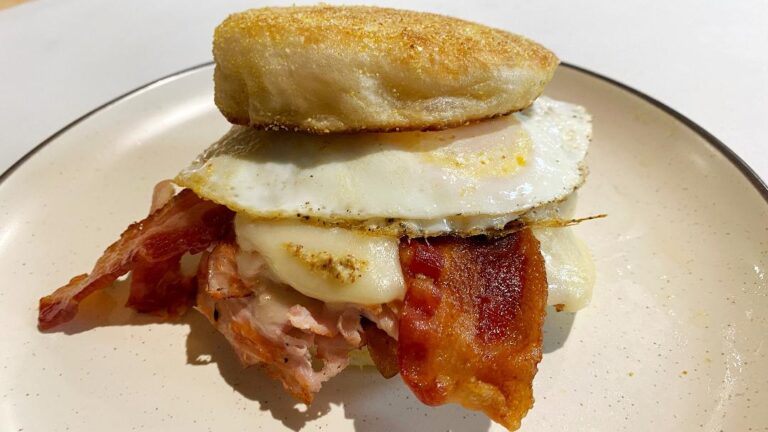 All in Thyme Ham & Bacon Breakfast Sandwich
