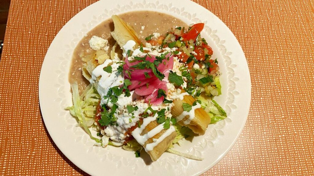 Masa Luna Cochinita Pibil Tamales (top view)
