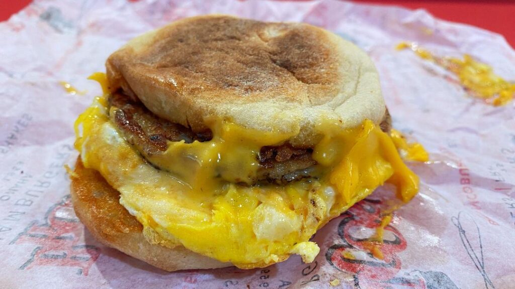 Bronco's Sausage Egg And Cheese