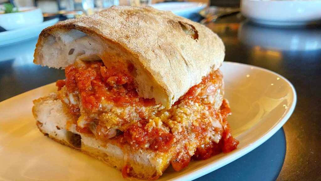 Via Farina Meatball Sandwich