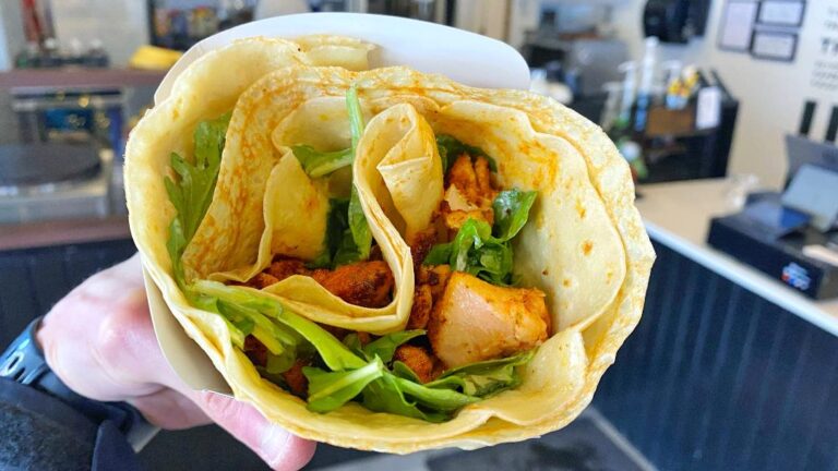 Centi Cajun Salmon Crepe