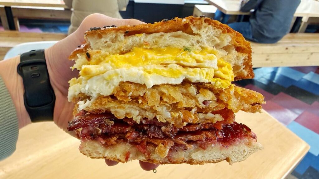 Dirty Birds BEC Sandwich (cross section)