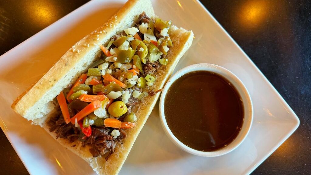 Via Farina Italian Beef Sandwich