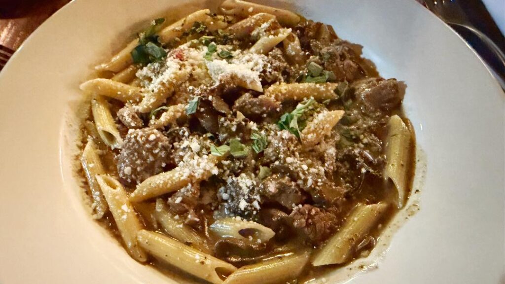 Cibo Vino Porcini Beef Tip Penne