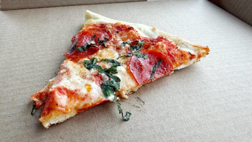 Very Important Pizza Pepperoni & Basil Slice