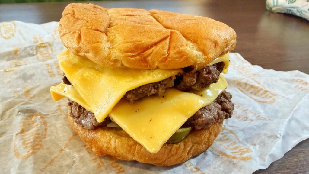 Runza Double Cheeseburger