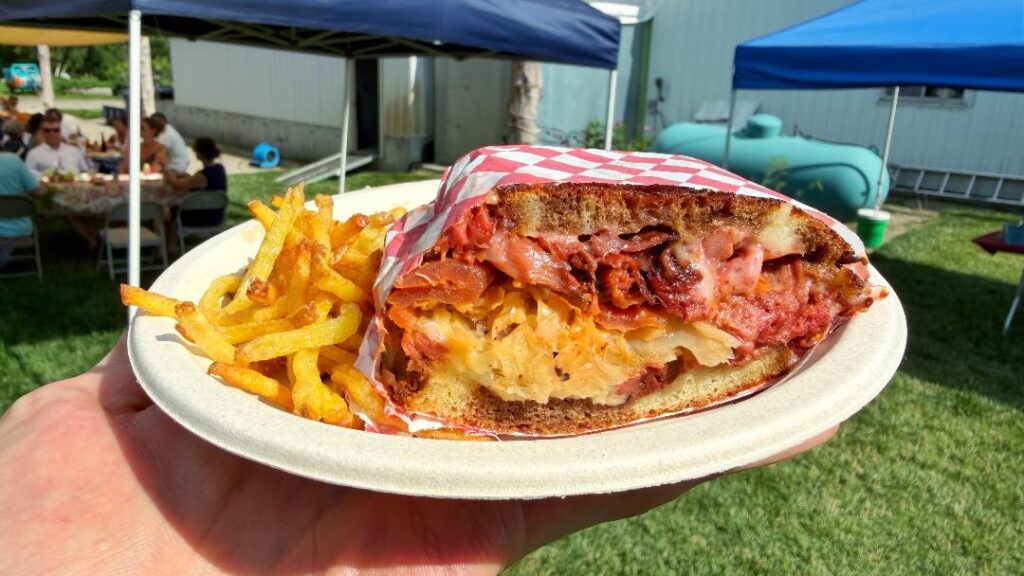 Battle of the Chefs Kohlrabi & Mushroom Rueben