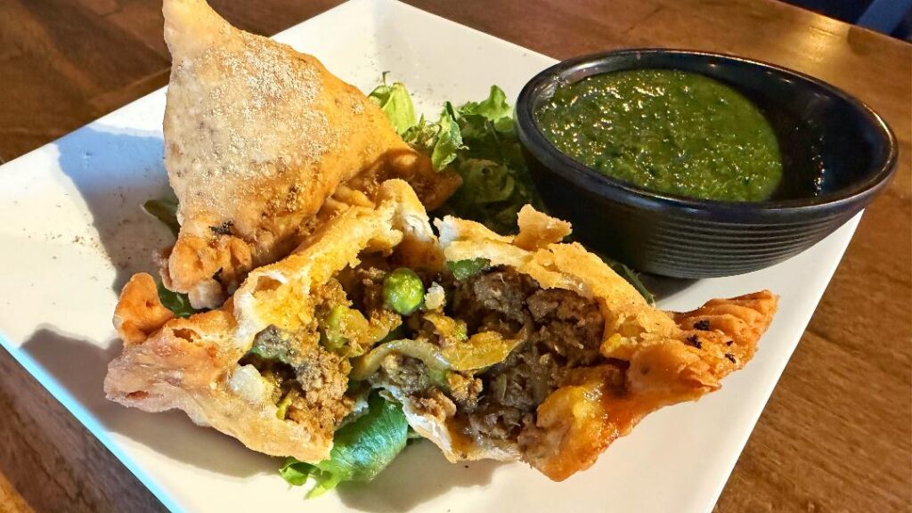 Little India Spiced Beef Samosa (inside)